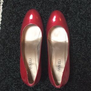 Van Eli Red High Heels Almost New